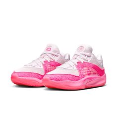 Nike KD16 'Aunt Pearl' FQ9216-600 Vb Shoes, Kd 16, Hoop Shoes, Bball Shoes, Pink Basketball Shoes, Nike Volleyball Shoes, Volleyball Camp, Best Volleyball Shoes, Nike Volleyball