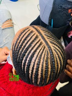 #naturalhair #naturalhairstyles #naturalhairproducts #cornrows #protectivestyles Breaded Hairstyles, Free Hand Cornrows, Free Hand Plaiting Natural Hair, Cornrows Natural Hair No Extensions, Feeding Braids, Hairstyling Tips, Long Ponytail Hairstyles