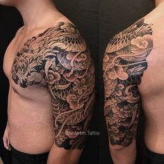 Japanese Dragon Sleeve - BARDADIM TATTOO - Japanese Tattoos