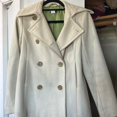 Beautiful Short Wool Coat In Excellent Condition. Fits Like A Small Short Wool Coat, Beautiful Shorts, Wool Coat, J Crew, Jackets & Coats, Jackets For Women, Wool, Cream, Women Shopping