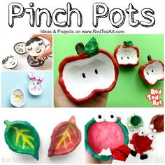 How to make a Pinch Pot Heart - Red Ted Art - Make crafting with kids easy & fun Air Clay Pinch Pots, Pinch Pot Air Dry Clay, Clay Art Projects For Kids, Elementary Clay Projects, Air Dry Clay Pots, Clay Pinch Pot Ideas, Pottery For Kids, Pinch Pots For Kids, Clay Projects Kids