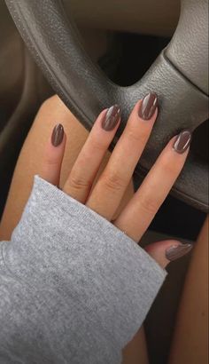 Cute Nails For Fall, Makijaż Smokey Eye, Neutral Nails, Brown Nails