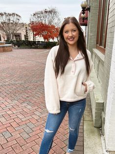 Upgrade your wardrobe with our Warm Wishes Fleece Pullover. This pullover features a fleece fabric that will keep you warm all day long! Pair it with your favorite yoga pants and tennis shoes for a lazy day or pair it with skinnies for a casual outing. It runs true to size. If you want a more oversized fit, we recommend sizing up. Fleece Pullover Outfit, Pullover Outfit, Lazy Day, Dress Romper, Curvy Fashion, Affordable Fashion, Fleece Fabric, Tennis Shoes, Autumn Winter Fashion