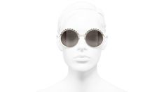 Gold frame. Polarised Brown lenses. Shopping Chanel, Luxury Eyewear, Prescription Eyewear, Gold Frame, Round Sunglasses, Lenses, Chanel, Sunglasses, Sun