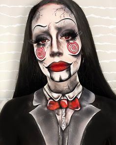 2023 Halloween Makeup, Maquillaje Saw Halloween, Jig Saw Makeup, Saw Halloween Makeup, Jigsaw Makeup Halloween, Halloween Makeup 2023, Makeup Halloween Ideas Creative, Halloween Makeup Sfx