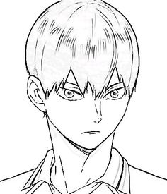 an anime character with short hair and glasses on his head, looking at the camera