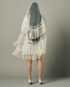 RITUAL VEIL - New Phrenology Fringe Styling, Fringe Wedding Dress, Fashion Catwalk, Soft Fringe, Elegant Wedding Inspiration, Boda Mexicana, Metal Comb, Bridal Veils, Simple Dress