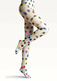 Cool Tights, Tights Fashion, Pantyhose Fashion, White Tights, Thigh High Stockings