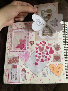 #diy, #crafts, #handmade, #creative Art For Bf Gift, Cute Love Crafts, Paper Things To Make, Love Note Ideas, Notebook Gift Ideas, Birthday Card Inspo, Misheard Lyrics, Pink Scrapbook, Anniversary Scrapbook