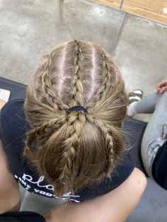 Gymnastics Meet Hair, Nails Paint, Volleyball Hairstyles For Long Hair