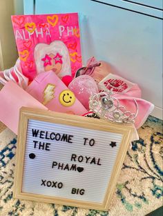 welcome to the royal pharon xoxo big sign