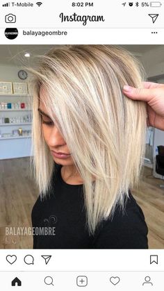 Are you looking for Medium Hair Cuts With Layers For Women 2018? See our collection full of Medium Hair Cuts With Layers For Women 2018 and get inspired! Click NEXT PAGE below to start browsing the gallery and happy pinning! Combover Hairstyles, Blonde Toner, Blonde Lob, Kadeřnické Trendy, Fesyen Rambut, Vlasové Trendy, Asymmetrical Cut, Lob Haircut, Medium Hair Cuts