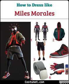 an image of how to dress like miles morales