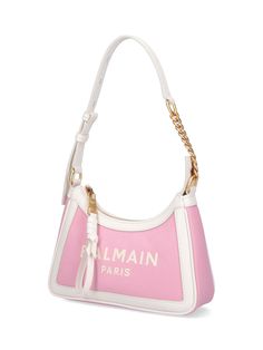 Shoulder Bag from Balmain Composition: 100% Cotone | Balmain Women's Shoulder Bag in Pink | SS24 Designer Tote Baguette Bag For Shopping, Designer Baguette Bag Satchel With Removable Pouch, Designer Baguette Bag With Removable Pouch, Designer Top Handle Baguette Bag For Errands, Designer Pouch Bag With Gold-tone Hardware, Designer Baguette Bag With Top Handle And Removable Pouch, Designer Pouch Shoulder Bag With Gold-tone Hardware, Designer Shoulder Bag With Gold-tone Hardware For Shopping, Designer Baguette Tote Bag With Detachable Strap