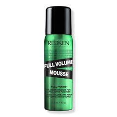 Travel Size Full Volume Mousse - FULL VOLUME MOUSSE 2.1OZBenefitsConditioning hair mousse that volumizes from root to tipWith volumizing polymers for added lift and bodyBoosts body on the ends of hair with amazing softnessProvides medium control airy hair mousseFeaturesThis best-selling volumizing hair mousse boosts hair with all over volume and body. It provides long lasting fullness for volume that defies gravity. - Travel Size Full Volume Mousse Airy Hair, Volume Mousse, Volumizing Mousse, Volumizing Hair, Ulta Beauty Makeup, Styling Mousse, Full Volume, Travel Hairstyles, Hair Mousse