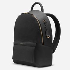 The Backpack - Black Caviar – MAISON de SABRÉ Sustainable Accessories, Sustainable Leather, Leather Key Fobs, Black Caviar, Leather Key, Small Accessories, Bottle Holders, Sydney Australia, Black Backpack