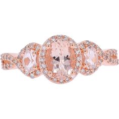 Bask in the rosy glow of timeless elegance with this exquisite 14K Rose Gold MoRose Goldanite Three Stone Ring. Crafted by skilled artisans, this ring boasts a central moRose Goldanite gemstone, radiating a soft, blush hue that captivates the eye. Flanking the moRose Goldanite are two dazzling diamonds, totaling 0.20 carats, adding a touch of sparkle and sophistication to the design. The warm tones of the rose gold band beautifully complement the delicate pink of the moRose Goldanite, creating a harmonious symphony of color and light.Designed to enchant and delight, this ring is the epitome of feminine grace and luxury. Whether worn as an everyday accessory or saved for special occasions, it is sure to garner admiration and compliments wherever it goes. Embrace the romance and allure of fi 14k Rose Gold Jewelry, Rose Gold Morganite, Rose Gold Band, Morganite Ring, Everyday Accessories, Rose Gold Jewelry, Three Stone Rings, Three Stone, Morganite