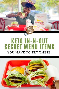 Eating keto at In-N-Out is possible. The In-N-Out secret menu items include low-carb options. Check out our keto In-N-Out dining guide! Keto On The Go, The Flying Dutchman, Low Carb Burger, Eating Keto, Keto Burger, Secret Menu Items, Restaurant Deals, In N Out