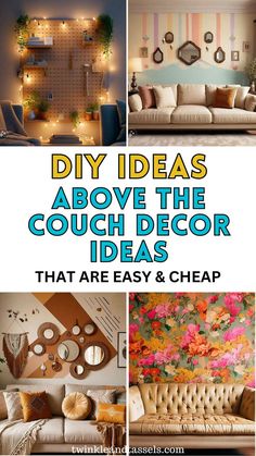 Above the Couch Wall Decor Ideas Above The Couch Wall Decor, Above The Couch, Couch Wall, Decor Ideas For Living Room, Simple Wallpaper, Ideas For Living Room