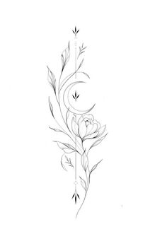 a black and white drawing of flowers on a white background with the word love written in it