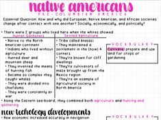 a diagram that shows the different types of native americans and how they are used to describe them