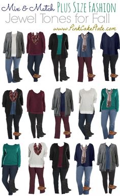 Jewel Tone Dresses, Plus Size Herbst, Plus Size Capsule Wardrobe, Big Size Outfit, Mode Tips, Plus Size Fall Fashion, Look Plus Size, Plus Size Fall, Dresses Plus Size