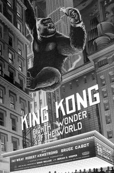 an advertisement for king kong in the city