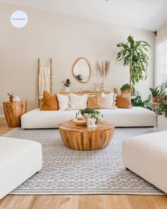 the living room is clean and ready for us to use it's natural wood accents