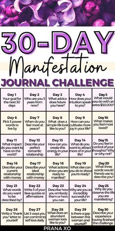 2025 Manifestation, Quotes Dream, Manifestation Tips, Journal Challenge