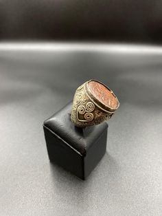 Old Islamic writing agate with silver from Afghanistan Spiritual Silver Intaglio Jewelry, Spiritual Silver Jewelry With Intaglio, Silver Agate Engraved Jewelry, Antique Agate Silver Jewelry, Antique Silver Agate Jewelry, Islamic Writing, Tibetan Necklace, Silver Coin Ring, Solitaire Rings