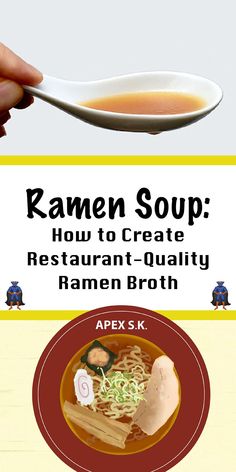 the cover of ramen soup how to create restaurant - quality ramen broth