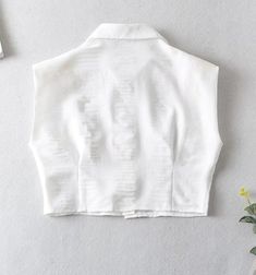 Back to School Outfit Women Fashion Sleeveless Shoulder Padded White Short Blouse Office Lady Summer Pleats Shirt Chic Crop Blusas Tops Ls10246 Pleats Shirt, Short Blouse, School Outfit Women, Back To School Outfit, Short Blouses, Pleated Shirt, Outfit Women, Back To School Outfits, Office Lady