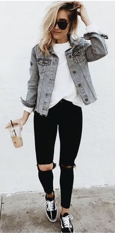 Florida Fall, Affordable Boutique Clothing, Teenage Outfits, Casual Outfits For Moms, Outfits Classy, Rachel Bilson, Black Ripped Jeans, Kendall Jenner Outfits, Diane Kruger