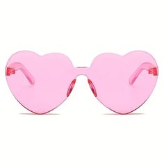 Nwt Pink Heart Sunglasses. So Cute! Hippie Glasses, Street Style Hip Hop, Clear Glasses Frames, Transparent Sunglasses, One Piece Photos, Funny Glasses, Heart Glasses, نظارات شمسية, Clear Frames