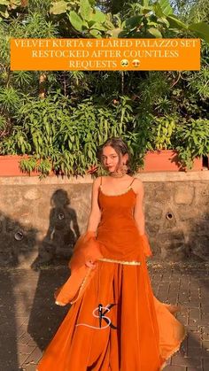 Keenly Sewed on Instagram Outfit From Scratch, Palazzo Kurta, Velvet Kurta, Flared Palazzo, Velvet Set, Dressy Casual Outfits, Casual Indian Fashion, Palazzo Set