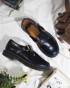 Shoes by Dr. Martens Polley 🍄 (after repairing the clasp) The most current exciting model in the style of Mary Jane. Always relevant and cute. Basic black color, which is confidently combined in any style. Excellent quality of your favorite brand. Size EU 37, UK 4, US L 6. Genuine leather.  The model is POLLEY. Made in Thailand. Insole length 24 cm. On the leg 23-23.5 cm. Insole width at the widest point is 7 cm. The height of the sole at the back is 2 cm. Good condition. The clasp is repaired Dr Martens Polley, Doc Martens Loafers, Dr Martens Loafers, Dr Martens Mary Janes, Dr Martens Mary Jane, Earth Witch, Vintage Dr Martens, Neutral Outfits, Womens Mary Janes