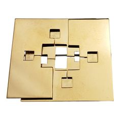 Vintage Trudel 18 Karat Yellow Gold Modernist Geometric Brooch-  This elegant Modernist brooch is crafted in meticulously detailed 18K yellow gold for Trudel by Kurt Aepli, a master Swiss designer and goldsmith.  Size: 37 mm x 41 mm  Weight: 12.2 dwt./ 18.9 gr.  Hallmark:  750 TRUDEL  Very good condition, professionally polished.  Will come packaged in a gift box or pouch (when possible) and will be shipped U.S. Priority Mail Insured. Modernist Gold Brooches For Gifts, Modernist Gold Brooch For Formal Occasions, Gold Modernist Brooch For Formal Occasions, Geometric Brooch, Chanel Flower, Gold Brooches, Pearl Brooch, Vintage Brooches, Priority Mail