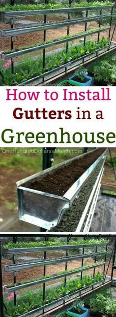 how to install gutters in a greenhouse