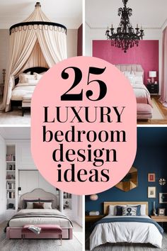 "25 luxury bedroom design ideas with elegant decor and stylish furniture." Luxury Teen Bedroom, Luxury Bedroom Design Ideas, Plush Armchair