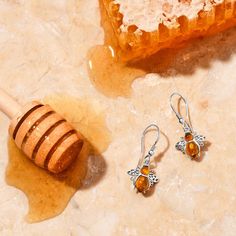 Honor the significant role beloved bees play in nature with sweet styles 🍯🐝 Honey Bee Jewelry, Honey Bee Earrings, Bumble Bee Necklace, Bee Studs, Bee Ring, Bee Jewelry