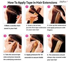 Want to know the right method for using a tape in hair extensions? Learn the step-by-step process on how to use tape in hair extensions the right way. #extensions #hairextensions #wigs #hairwigforwomen #style #fashion Blonde Hair At Home, Glue In Hair Extensions, Hair Extensions Tutorial, Hair Ext, Tape Hair Extensions, Feather Hair Extensions, Beach Wave Hair, Long Hair Extensions