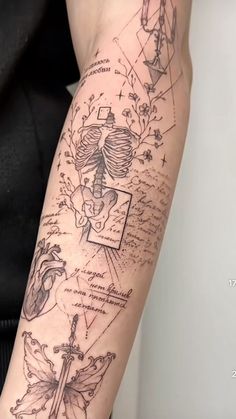 a person with a tattoo on their arm