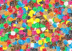 an image of many colorful polka dots