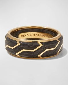 David Yurman Men's Forged Carbon Ring, 8.5mm | Neiman Marcus David Yurman Wedding Band, Carbon Ring, David Yurman Mens, Carbon Fiber Rings, David Yurman Ring, Gold Watch Men, David Yurman Jewelry, Unique Wedding Bands, 18k Gold Ring