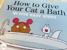 a children's book about how to give your cat a bath