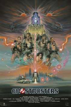 Ghostbusters Poster, Ghostbusters 1, Slimer Ghostbusters, Ghostbusters 1984, Ghostbusters Movie, Movie Artwork, The Real Ghostbusters, Ghost Busters, Horror Movie Posters