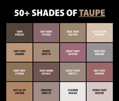 the 50 shades of taupe