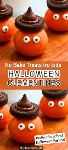 no bake treats for kids halloween clementines