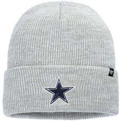 Your Dallas Cowboys fandom doesn't waver when the temperature drops. Sport your devotion to the team and keep your head warm with this Brain Freeze cuffed knit hat from '47. It features an unmistakable Dallas Cowboys logo on the cuff so it's sure to make your fandom known. Reach for this cozy cap anytime you have to step out on a brisk day.Your Dallas Cowboys fandom doesn't waver when the temperature drops. Sport your devotion to the team and keep your head warm with this Brain Freeze cuffed kni Beauty Stocking Stuffers, Dallas Cowboys Hats, Cowboys Logo, Dallas Cowboys Logo, Cowboys Nfl, Nfl Hats, Brain Freeze, Nfl Dallas Cowboys, Red Handbag