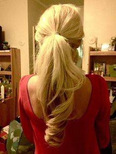 Hairstyles for Long Hair / pretty ponytail Pretty Ponytail, Pretty Ponytails, Perfect Ponytail, Blonde Ponytail, Pony Tails, Hair Diy, School Hair, Hair Buns, A Ponytail